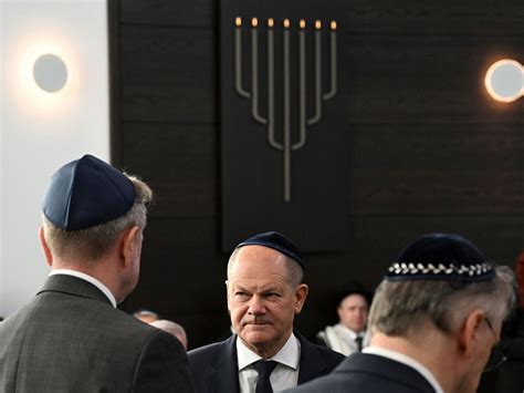 Chancellor Scholz voices outrage at antisemitic agitation in Germany ‘of all places’